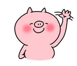 The smile of pig 5 sticker #10111710