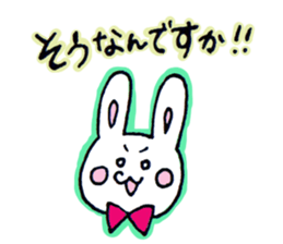 Honorific of a rabbit and the bear sticker #10112069