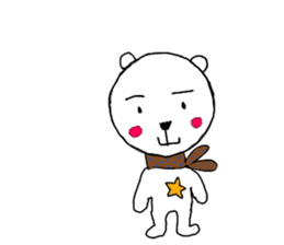 cute bear and dog sticker sticker #10112072