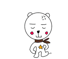 cute bear and dog sticker sticker #10112074