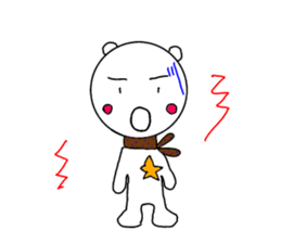 cute bear and dog sticker sticker #10112075