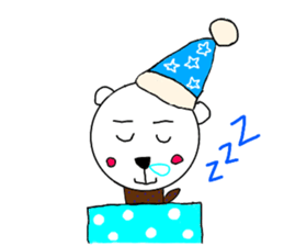 cute bear and dog sticker sticker #10112076