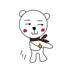 cute bear and dog sticker sticker #10112078