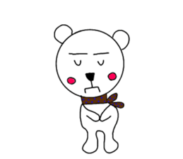 cute bear and dog sticker sticker #10112080