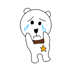 cute bear and dog sticker sticker #10112081