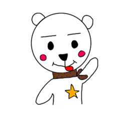 cute bear and dog sticker sticker #10112082