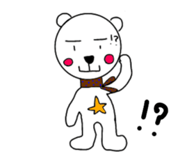 cute bear and dog sticker sticker #10112083