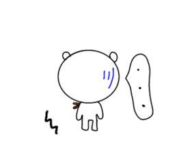 cute bear and dog sticker sticker #10112085