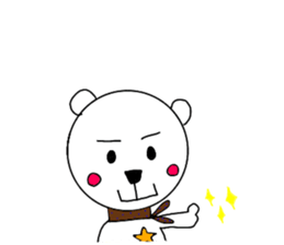 cute bear and dog sticker sticker #10112086