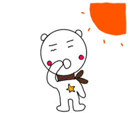 cute bear and dog sticker sticker #10112089