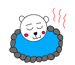 cute bear and dog sticker sticker #10112090