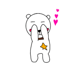 cute bear and dog sticker sticker #10112091