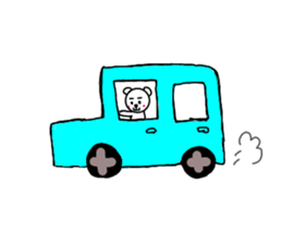 cute bear and dog sticker sticker #10112096