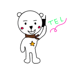 cute bear and dog sticker sticker #10112098