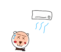 cute bear and dog sticker sticker #10112099