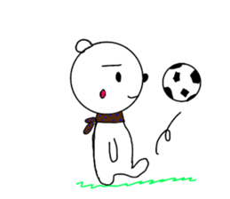 cute bear and dog sticker sticker #10112100