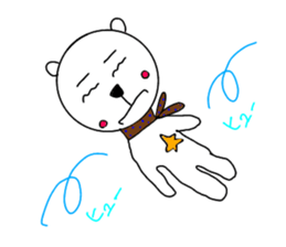 cute bear and dog sticker sticker #10112105