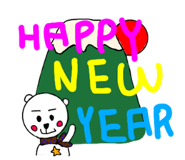 cute bear and dog sticker sticker #10112106