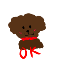 cute bear and dog sticker sticker #10112109