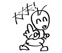 Japan cute ant sticker #10112194