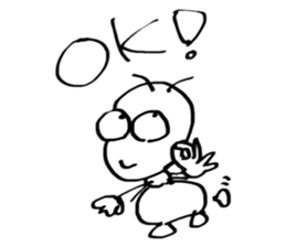 Japan cute ant sticker #10112209