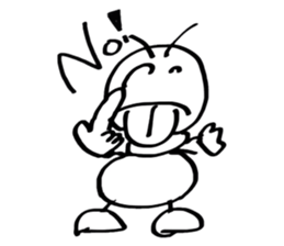 Japan cute ant sticker #10112210