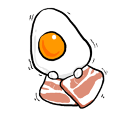 Cute Fried egg 3!! sticker #10113123