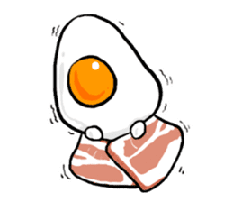 Cute Fried egg 3!! sticker #10113123