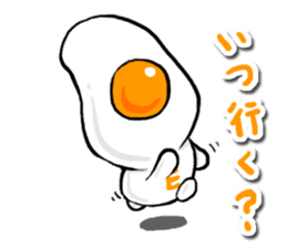 Cute Fried egg 3!! sticker #10113146