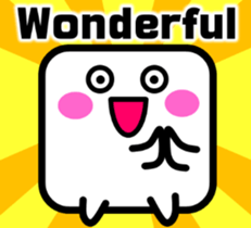 I am a square.[English] sticker #10113442