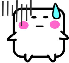 I am a square.[English] sticker #10113459