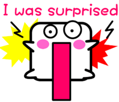 I am a square.[English] sticker #10113461