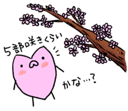 Flower language of a cherry tree sticker #10114701
