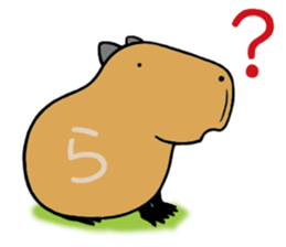 Daily Life of of a Stray Capybara (3) sticker #10114961
