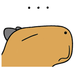 Daily Life of of a Stray Capybara (3) sticker #10114965