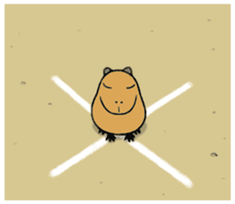 Daily Life of of a Stray Capybara (3) sticker #10114975