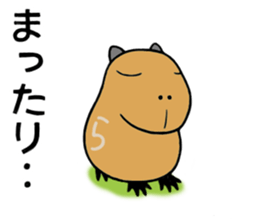 Daily Life of of a Stray Capybara (3) sticker #10114989