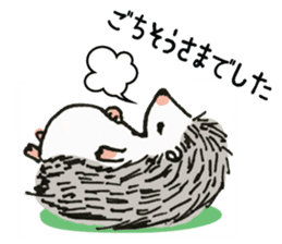 Daily life of the hedgehog sticker #10115042