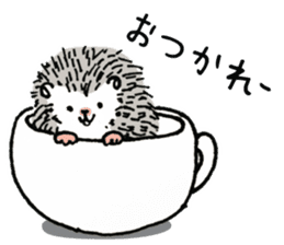 Daily life of the hedgehog sticker #10115044