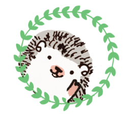 Daily life of the hedgehog sticker #10115060