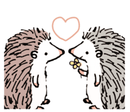 Daily life of the hedgehog sticker #10115062