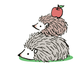 Daily life of the hedgehog sticker #10115063