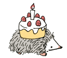 Daily life of the hedgehog sticker #10115065