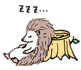 Daily life of the hedgehog sticker #10115071