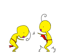 Hundoshi Chicken2 sticker #10115187