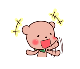 Fun bear sticker sticker #10115442