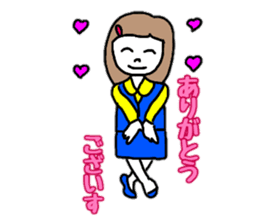 OL Yuriko's business Hen sticker #10115586