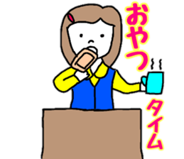 OL Yuriko's business Hen sticker #10115601