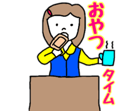 OL Yuriko's business Hen sticker #10115601