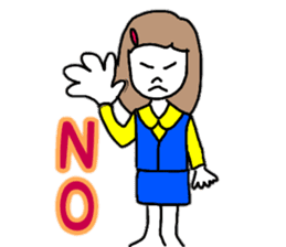 OL Yuriko's business Hen sticker #10115609